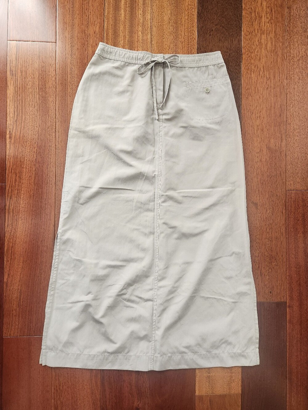 J. Jill Poly/Cotton Midi Utility Skirt -LIGHT GRAY -SIZE 2P